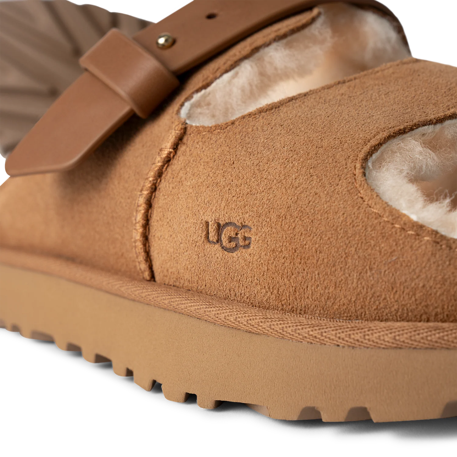 UGG Greenport Strap Slide Chestnut