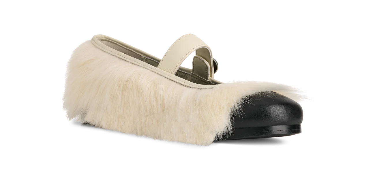 UGG Mary Jane AMBUSH White, White/Black (1172910-WHT)