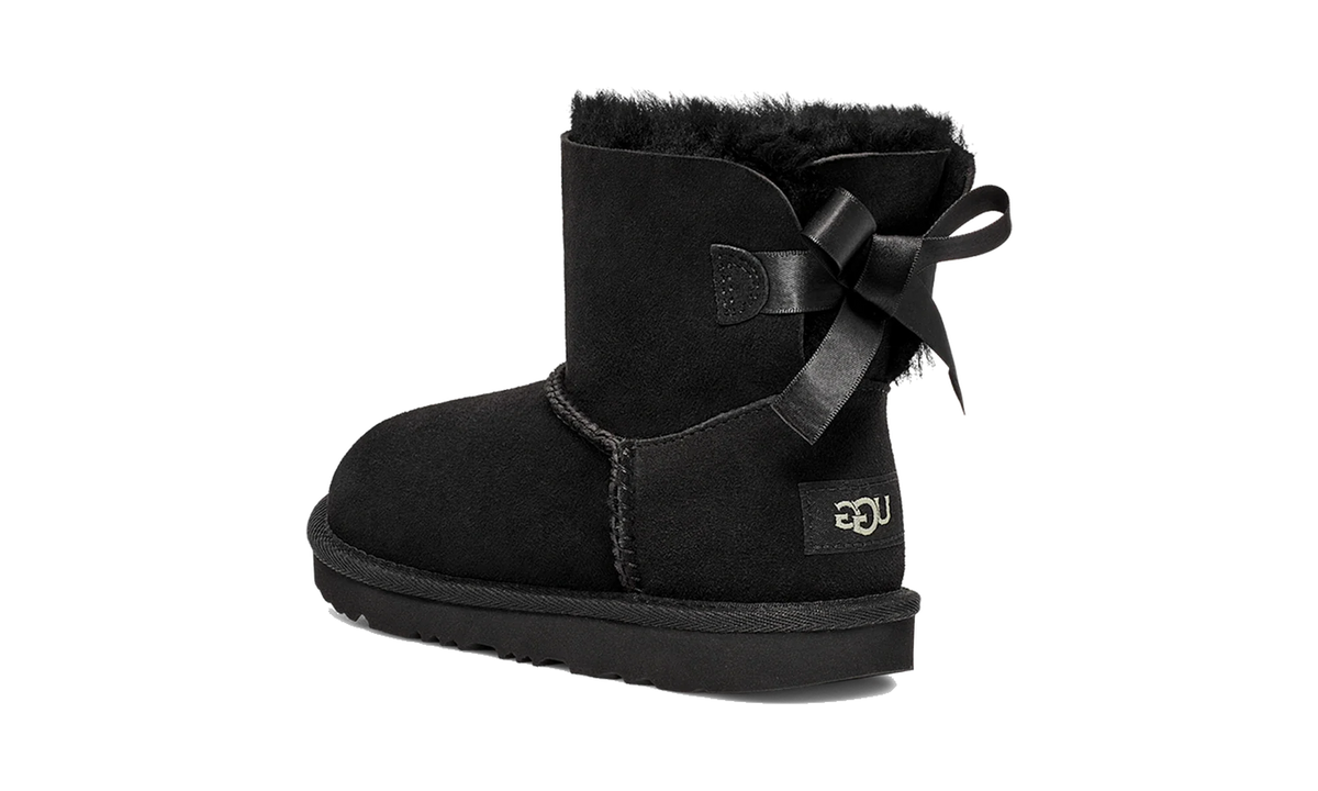 UGG Mini Bailey Bow II Boot Black (Kids)