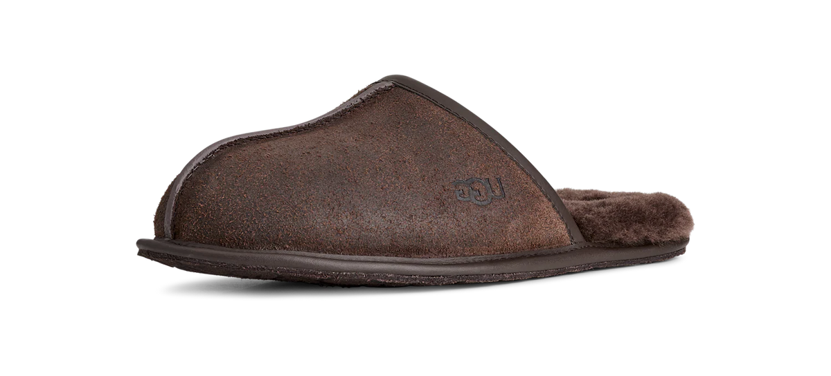 UGG Scuff Leather Distressed Slipper Dusted Cocoa