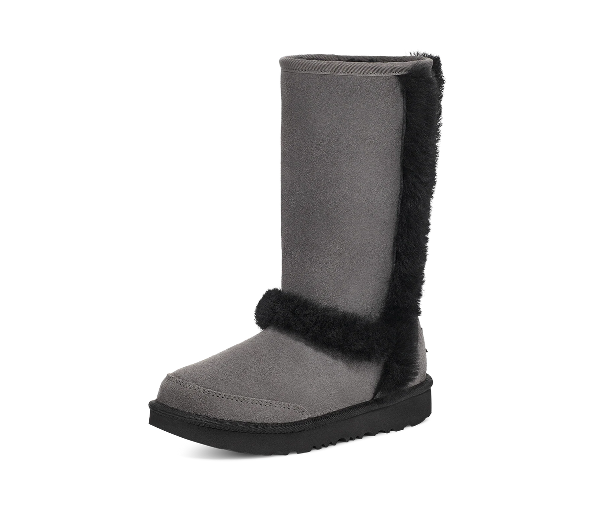 UGG Sunburst Tall Boot Grey Black (Kids)