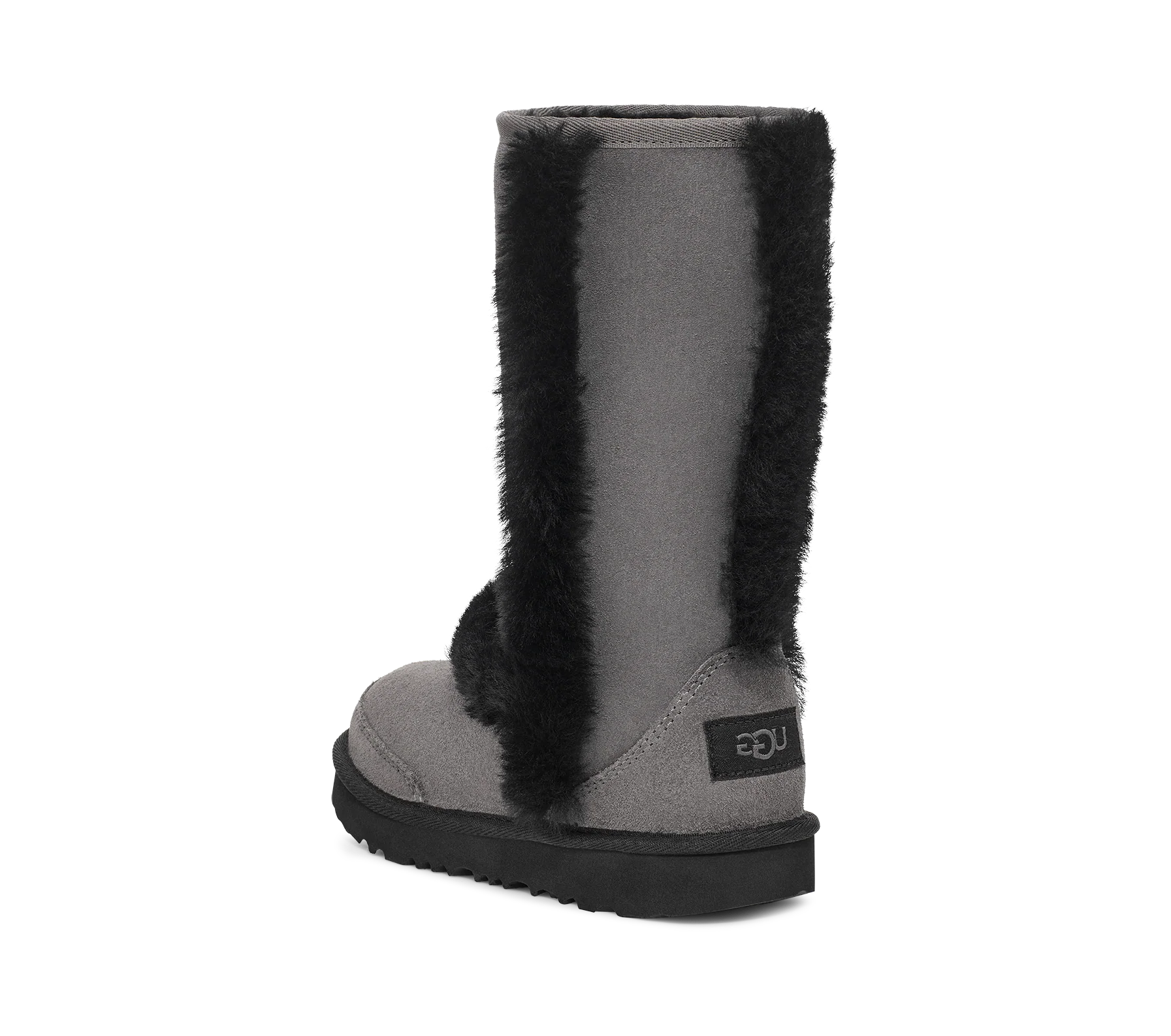 UGG Sunburst Tall Boot Grey Black (Kids), Grey/Black (1143694K-GRB)