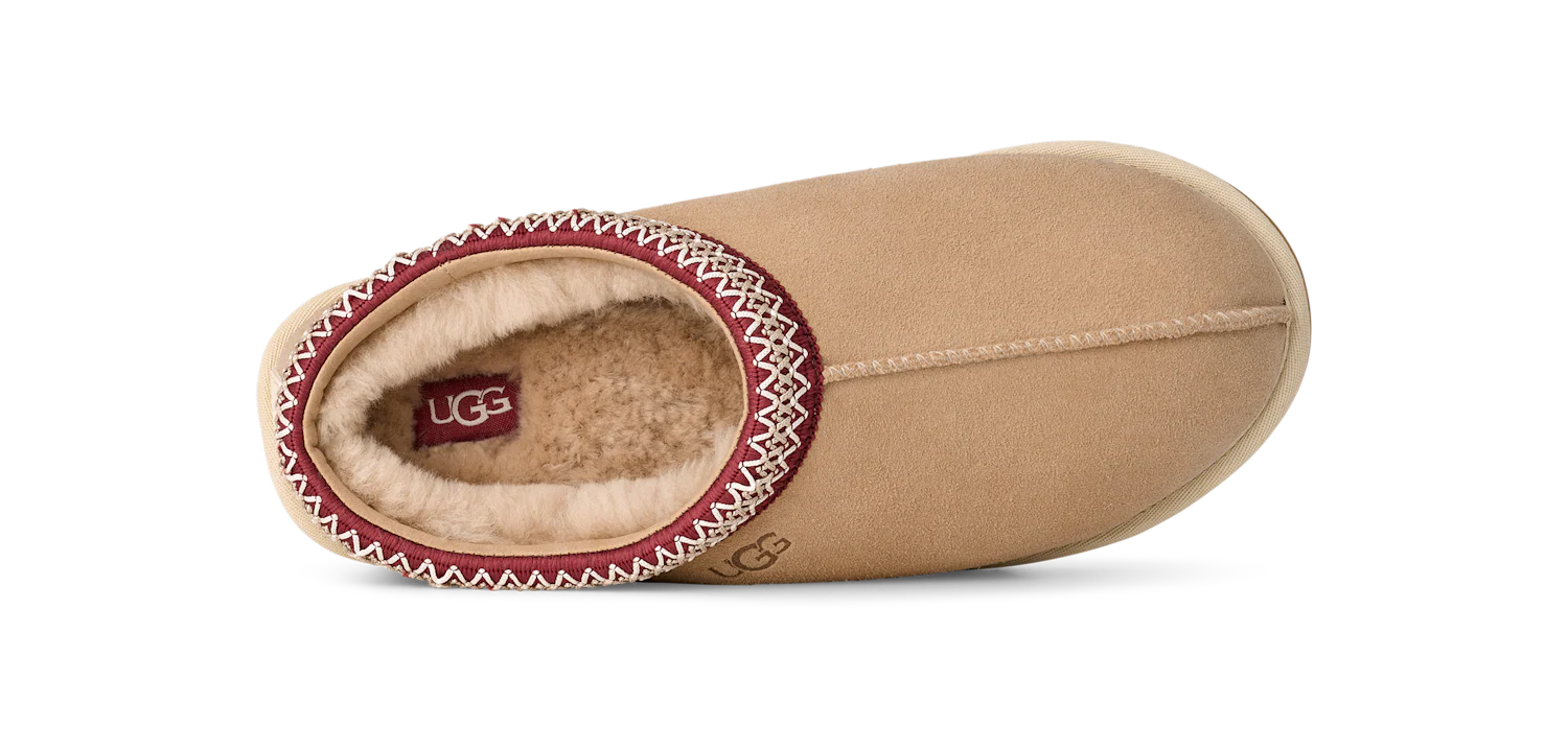 UGG Tasman II Slipper Driftwood Biking Red, Driftwood/Biking Red (1174671-DWD)