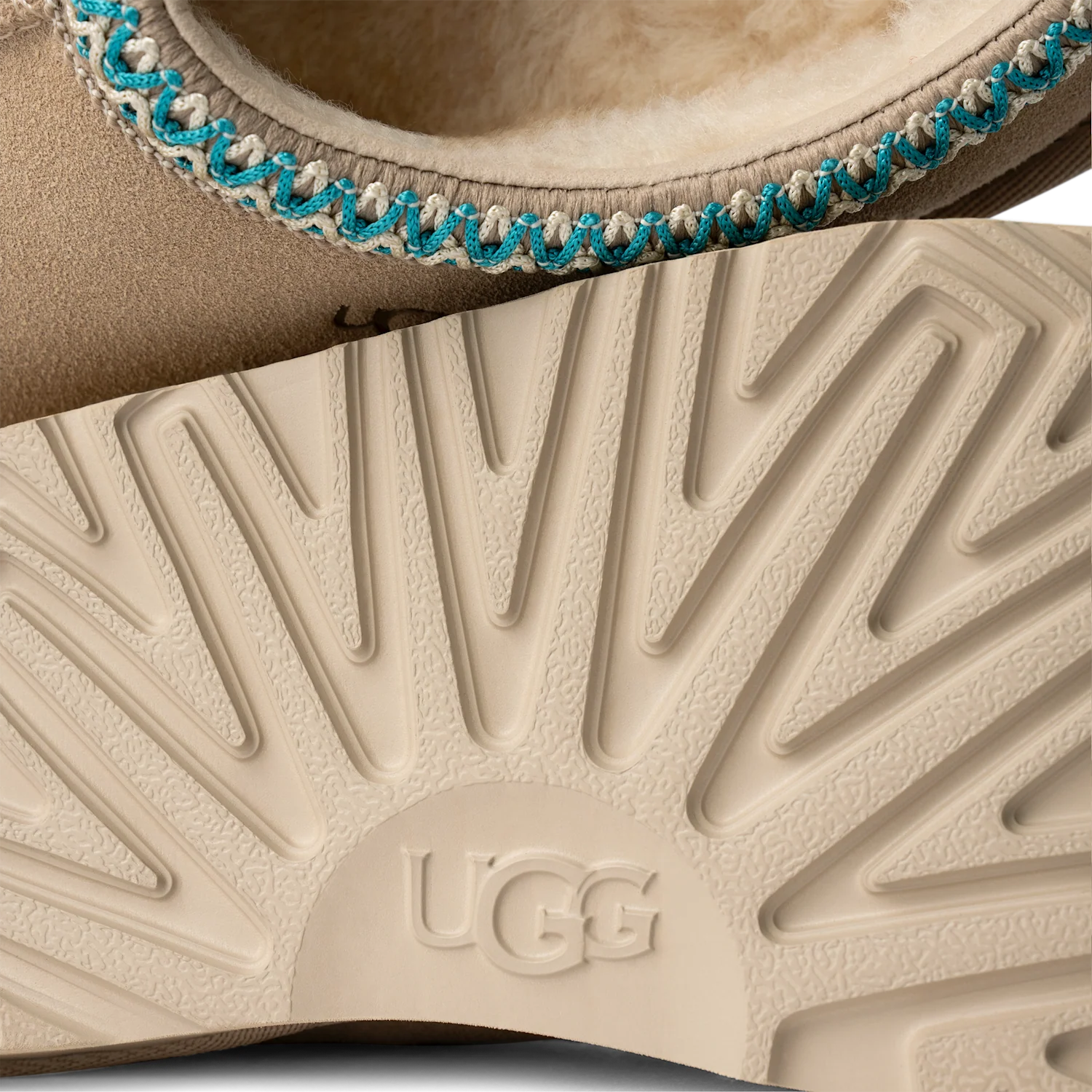 UGG Tasman II Slipper Driftwood White Pepper (Kids), Driftwood/White Pepper (1019066K-DRF)