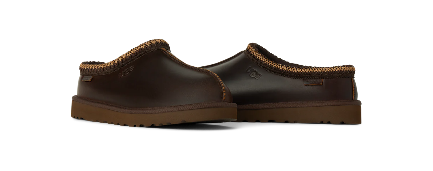 UGG Tasman LTHR Regen Slipper Ironwood, Ironwood (1163890-IWD)