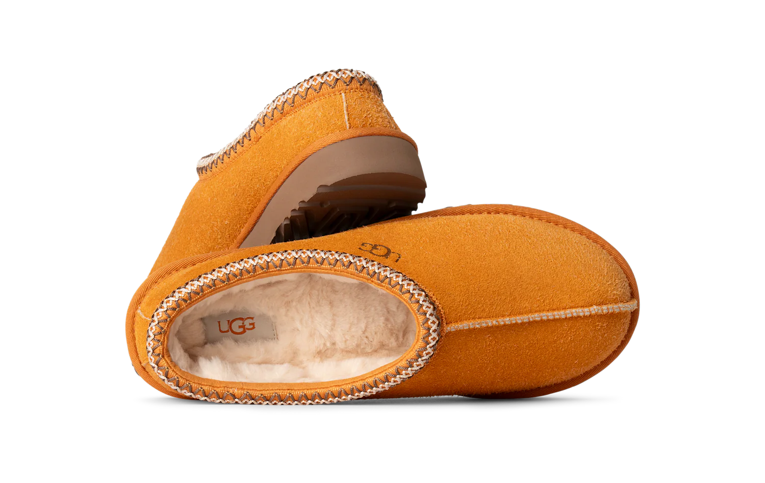 UGG Tasman Shaggy Suede Slipper Dark Apricot, Dark Apricot (1166930-DCT)