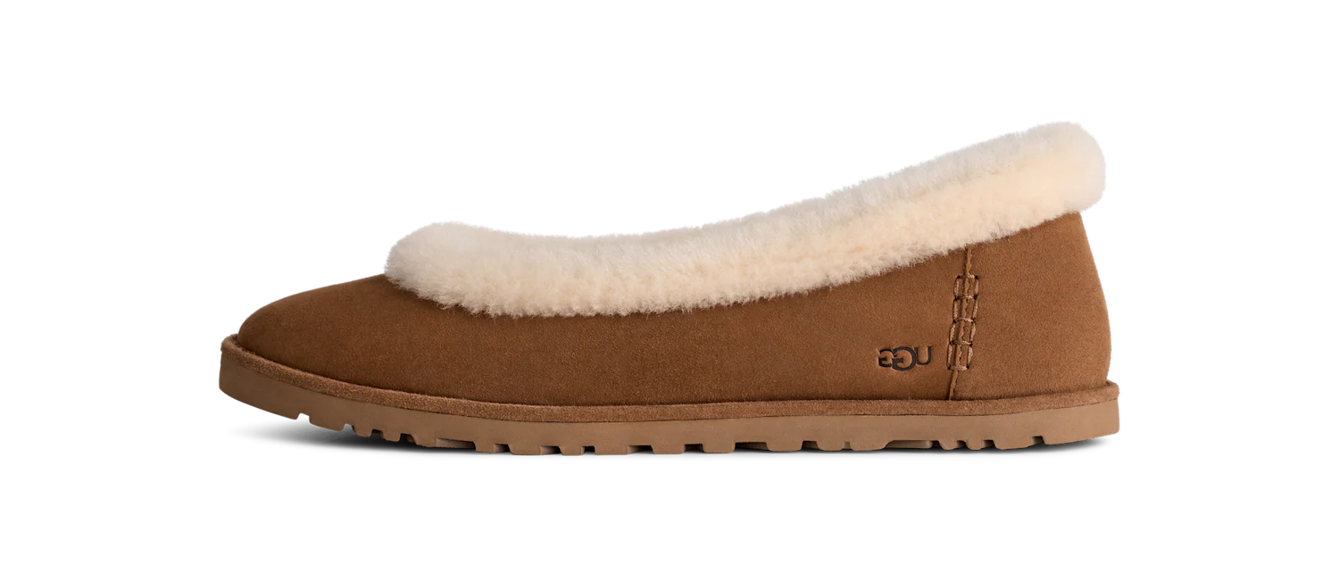 UGG Zora Ballet Flat Chestnut, Chestnut (1178111-CHE)