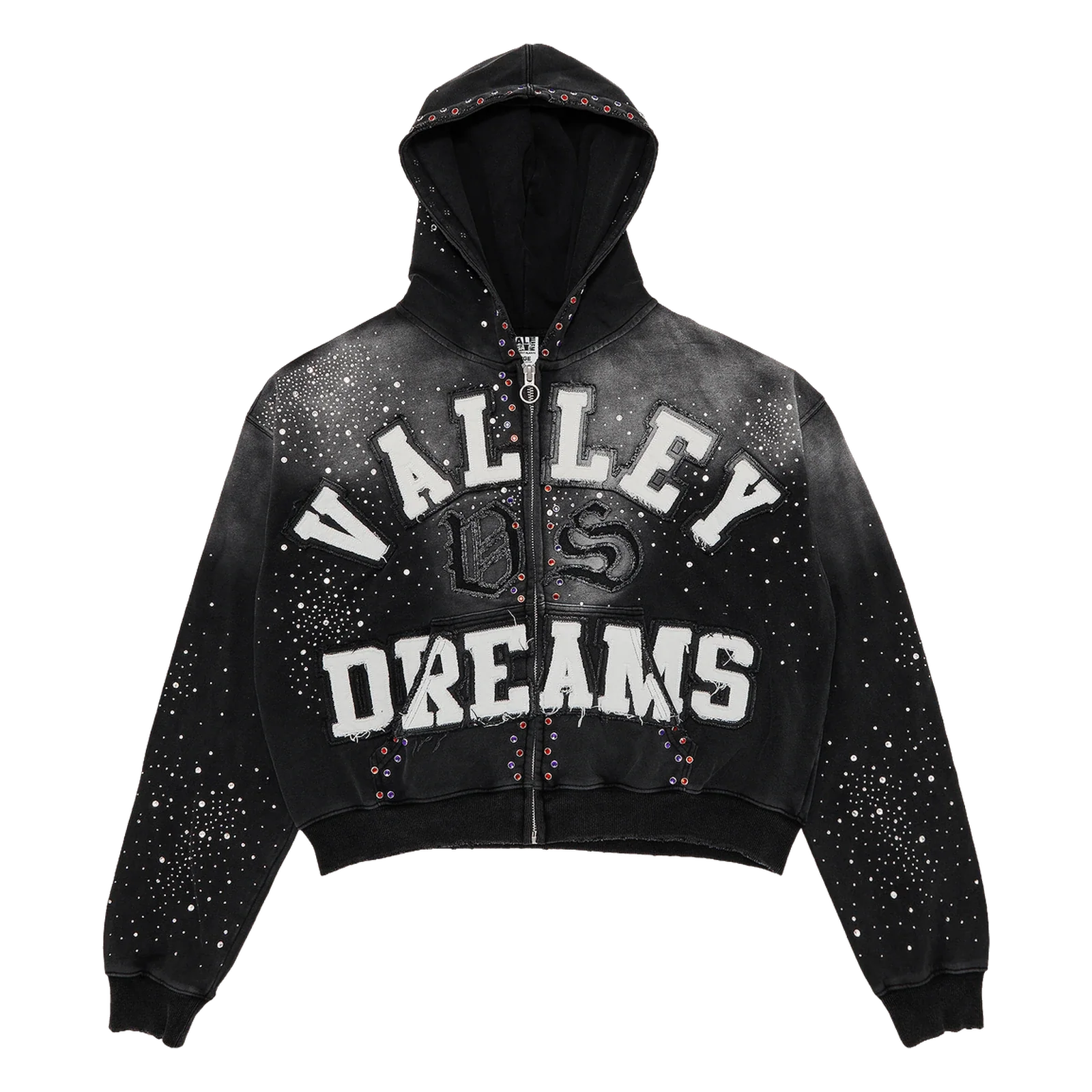 Vale Forever Classico Zip Up Hoodie Black