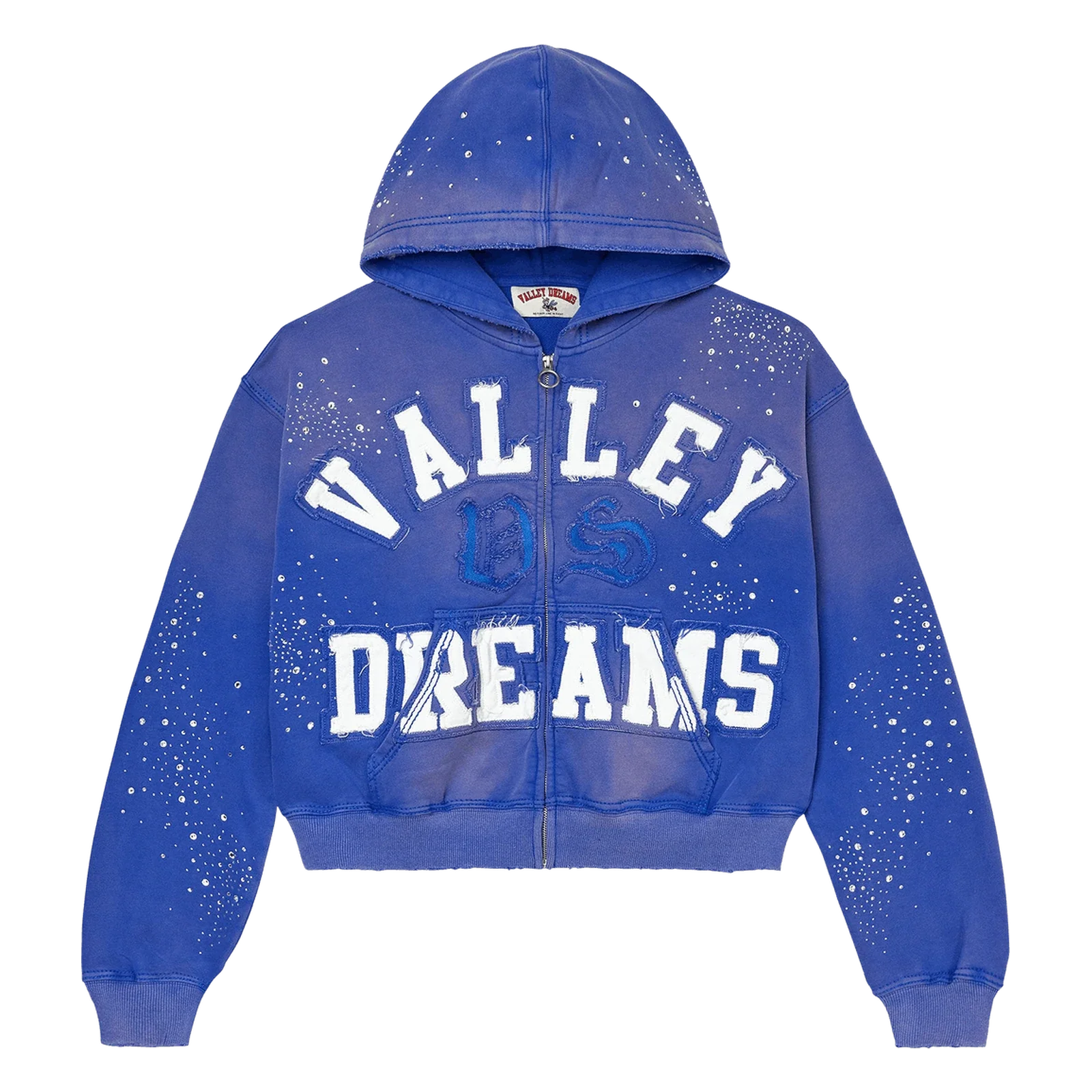 Vale Forever Classico Zip Up Hoodie Sapphire