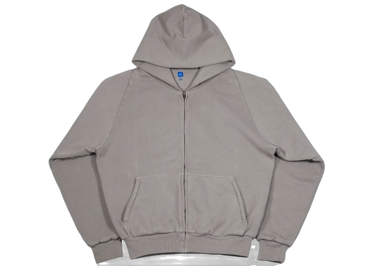 Yeezy x Gap Unreleased Zip Sweatshirt Hoodie Light Gray
