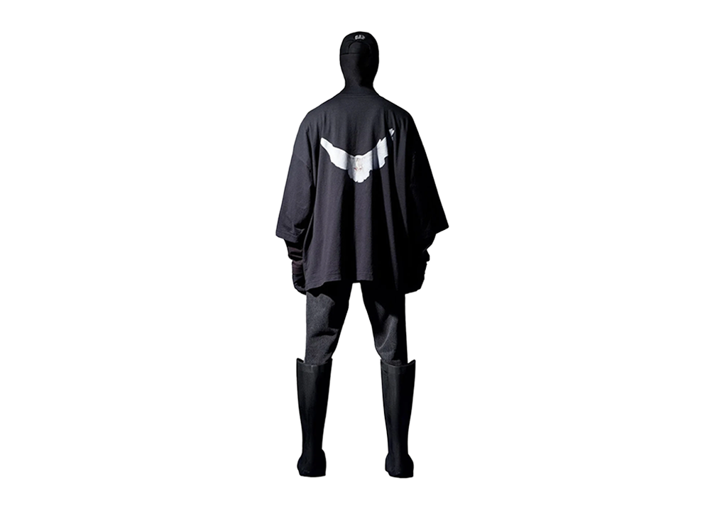 Yeezy Gap Engineered by Balenciaga Dove 3/4 Sleeve Tee Black, Black (471286-02/469669-01)
