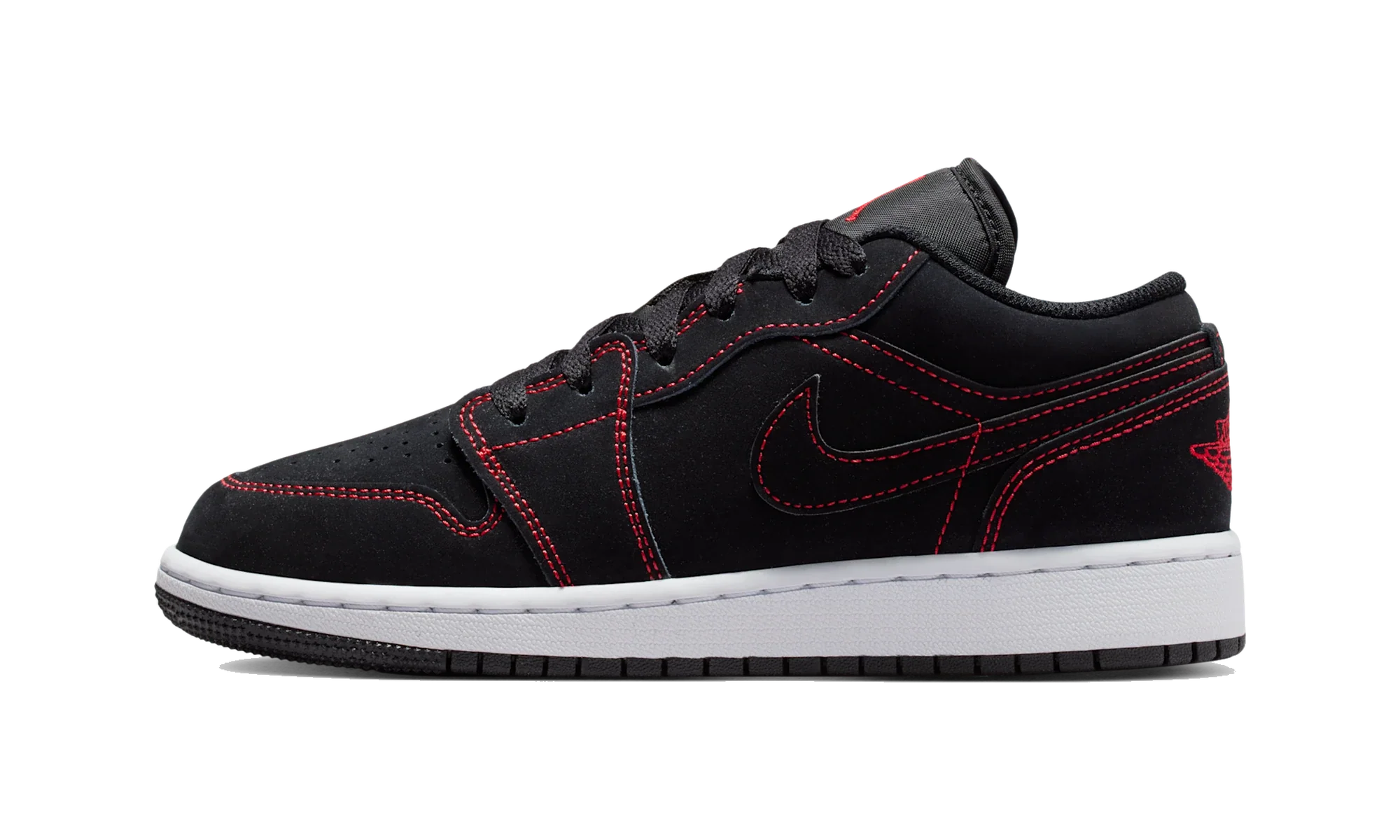 Air Jordan 1 Low Black/White/University Red
