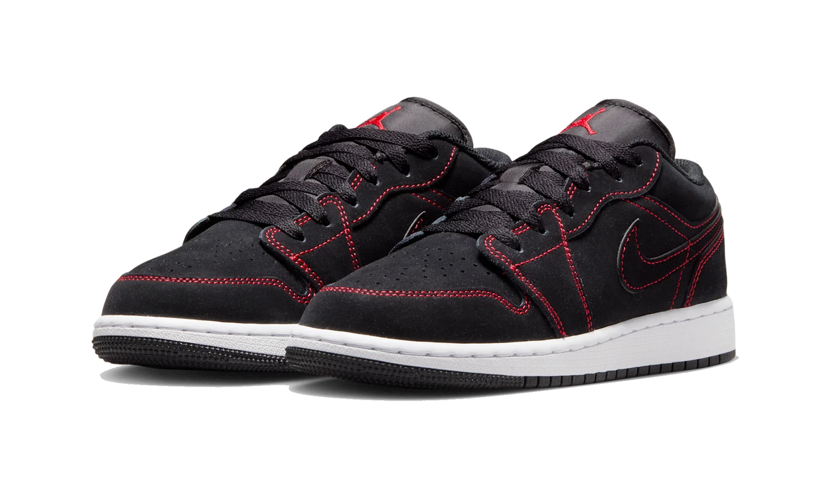 Air Jordan 1 Low Black/White/University Red