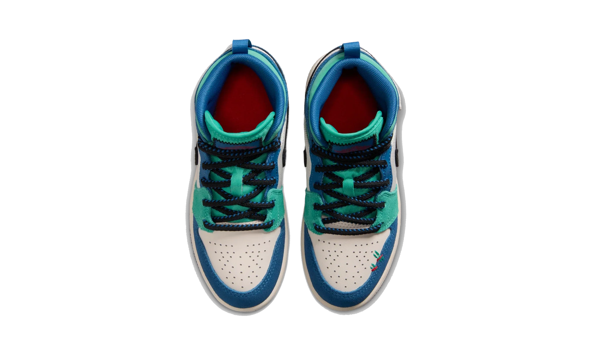 Air Jordan 1 Mid SE Chalk/True Blue/Kinetic Green/University Red
