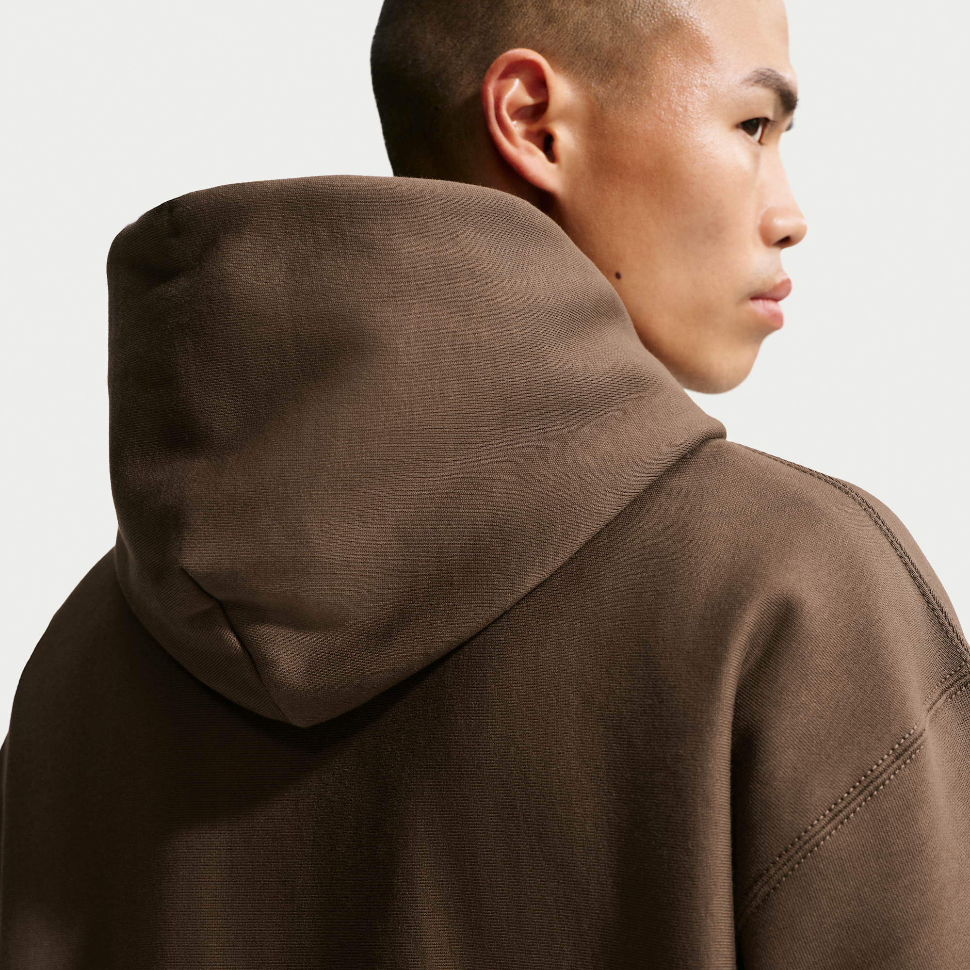 Nike Solo Swoosh Men's Pullover Hoodie Dark Hazel/White