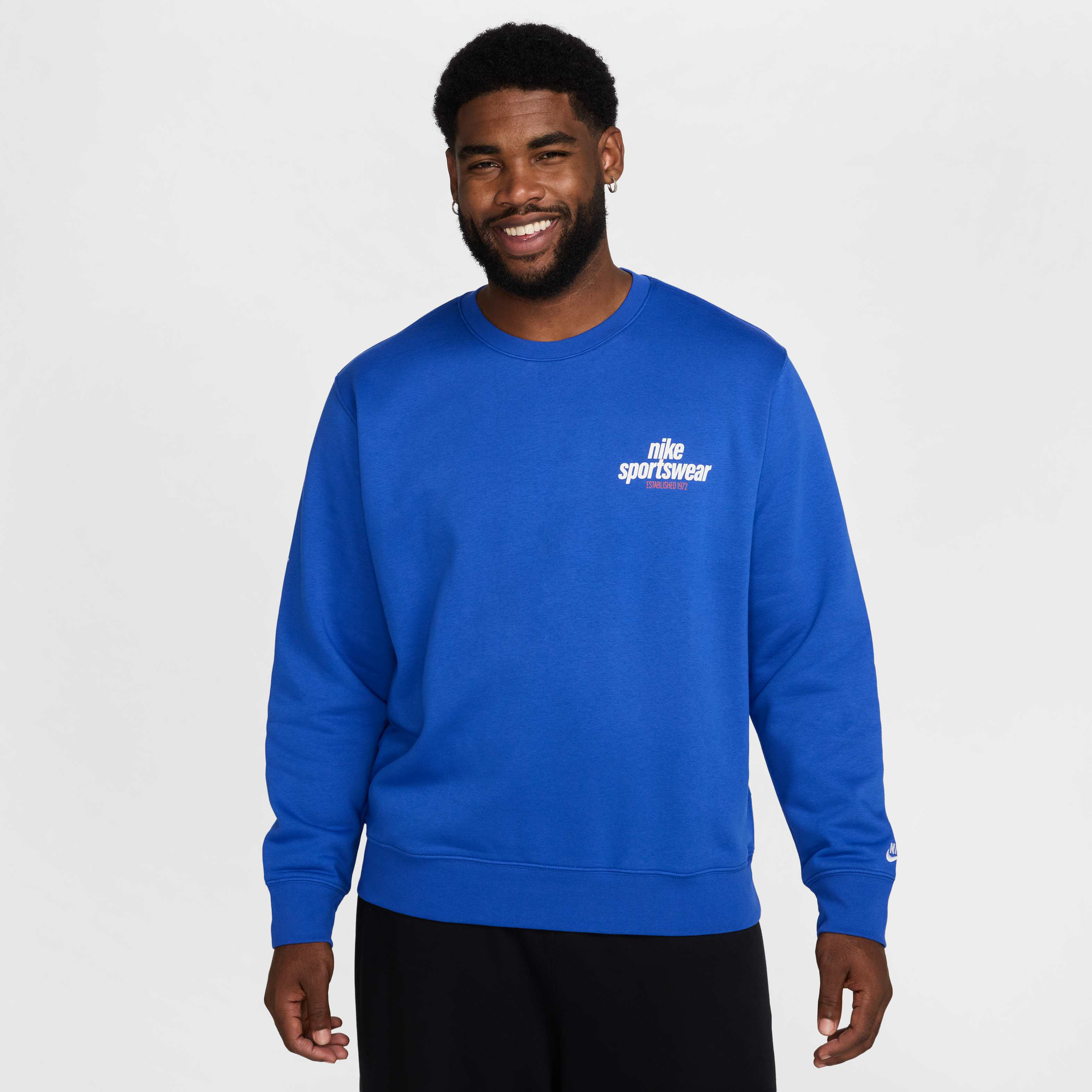 Nike Club Fleece Crew Game Royal/Game Royal/White
