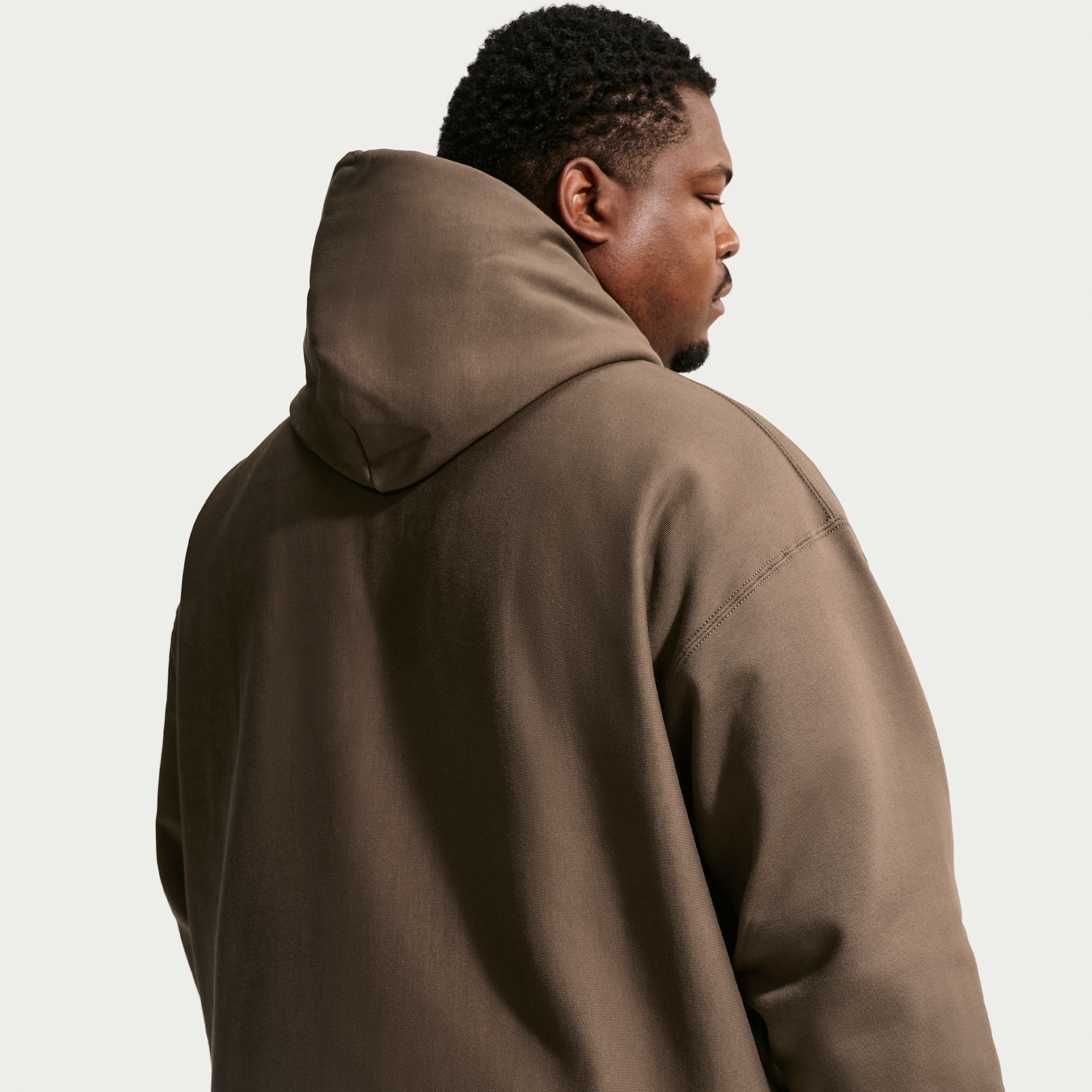 Nike Solo Swoosh Men's Pullover Hoodie Dark Hazel/White