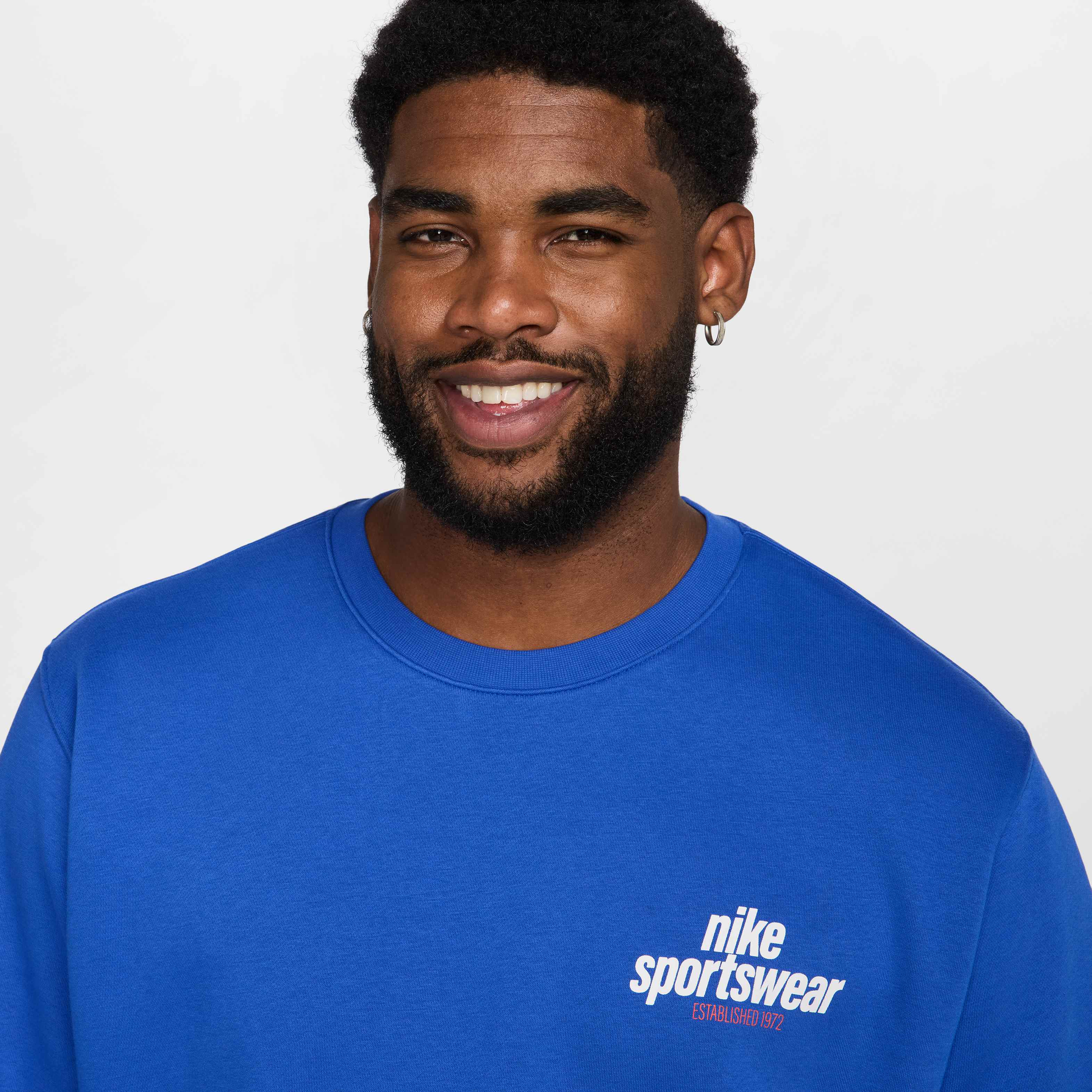 Nike Club Fleece Crew Game Royal/Game Royal/White