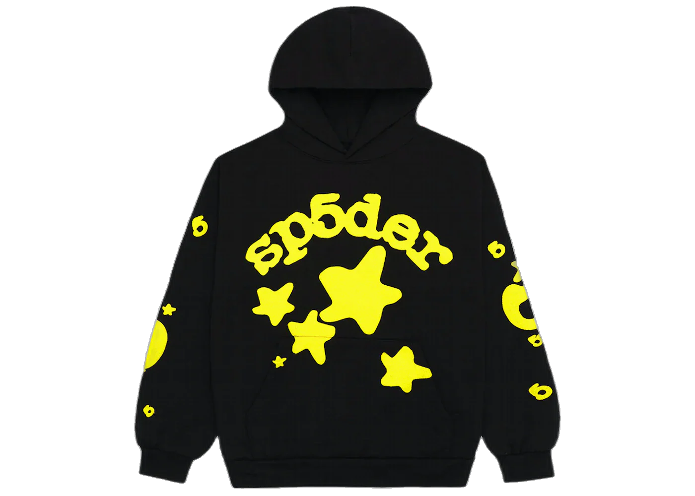 Sp5der Beluga Hoodie Onyx/Yellow, Onyx/Yellow (sp5der-beluga-hoodie-onyx-yellow)