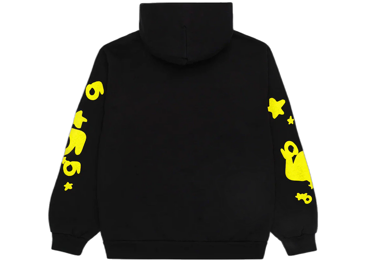 Sp5der Beluga Hoodie Onyx/Yellow