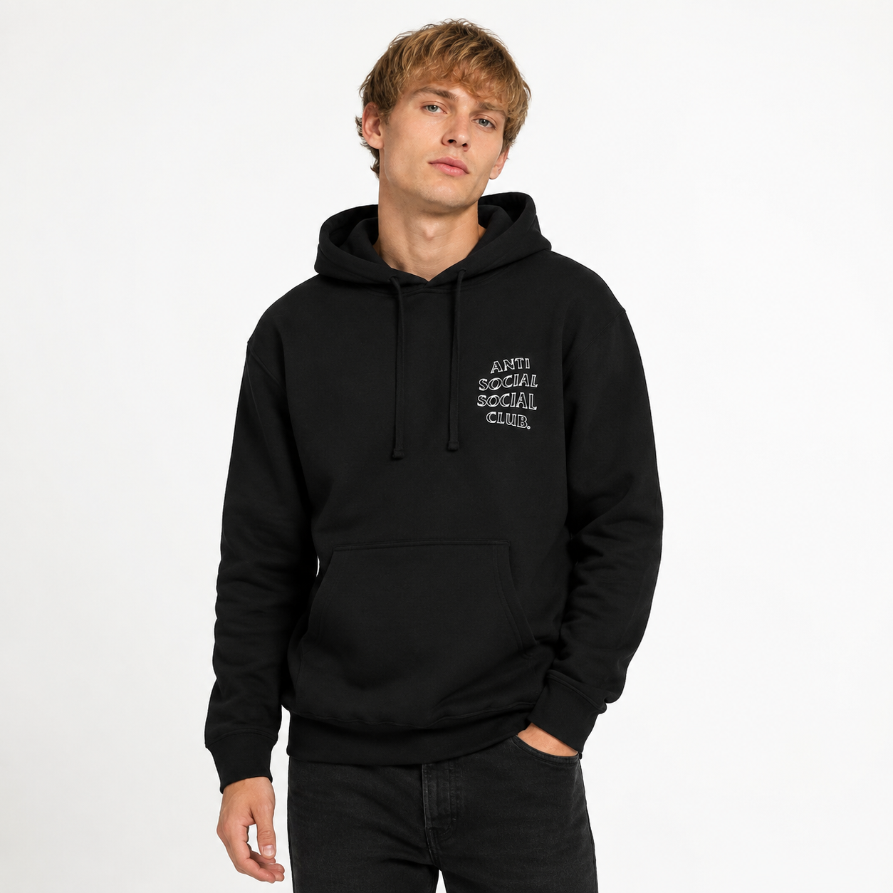 Anti Social Social Club Burnout Hoodie Black
