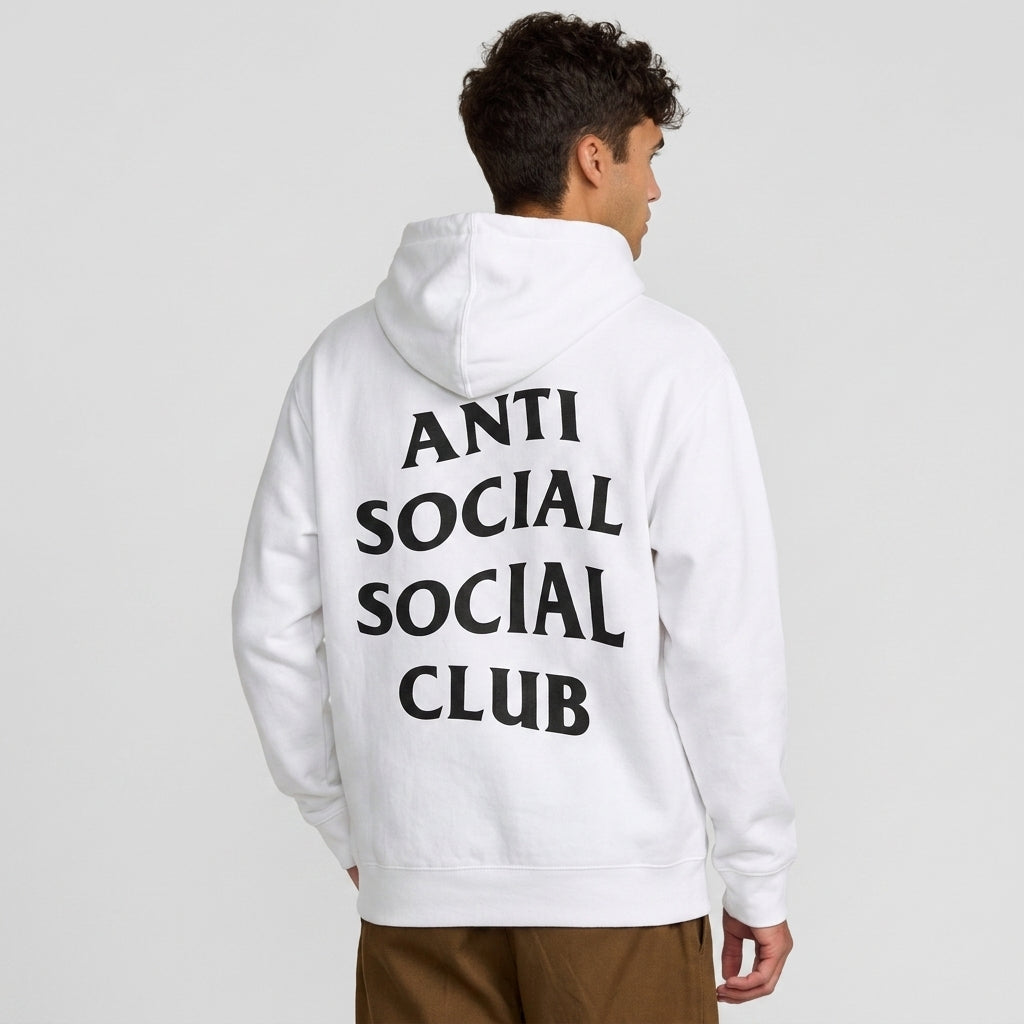 Anti Social Social Club Masochism Mind Game Hoodie White