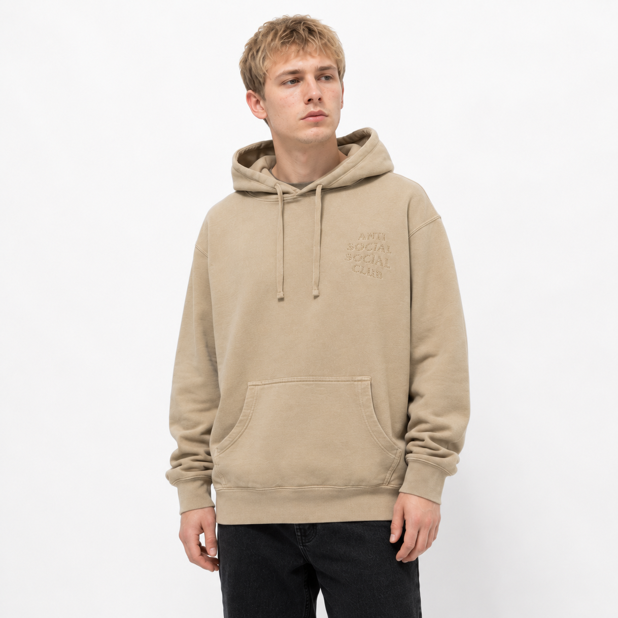 Anti Social Social Club Tone Deaf Hoodie Sand
