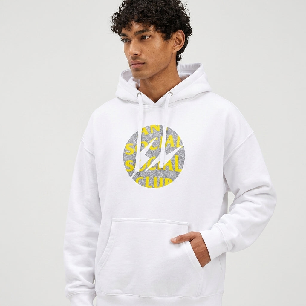Anti Social Social Club x Fragment Called Interference Hoodie (FW22) White