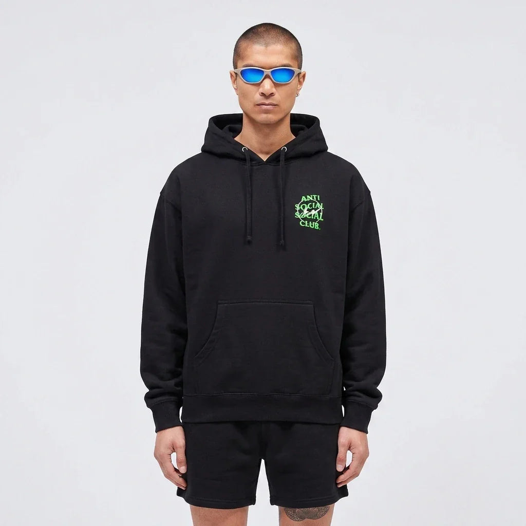 Anti Social Social Club x Fragment Precious Petals Hoodie (FW22) Black Green