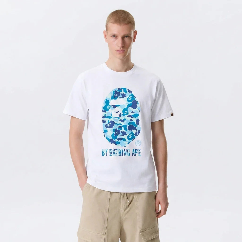 BAPE A Bathing Ape ABC Camo T-Shirt White Blue