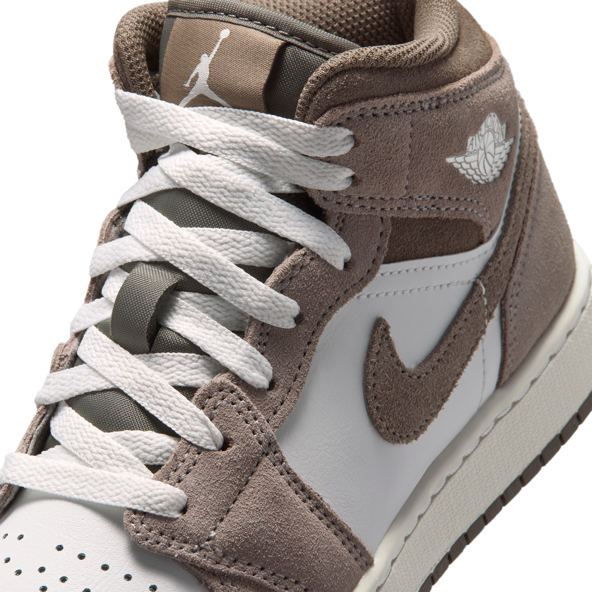 Air Jordan 1 Mid Enigma Stone/Summit White/Olive Grey