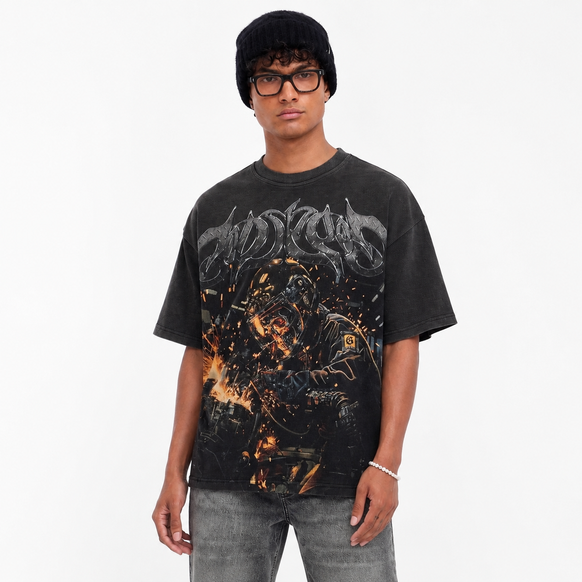 Godspeed Under Construction Thermal T-shirt Grey Wash