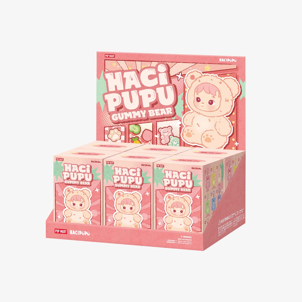 Pop Mart HACIPUPU Gummy Bear Series Vinyl Plush Pendant Blind Box