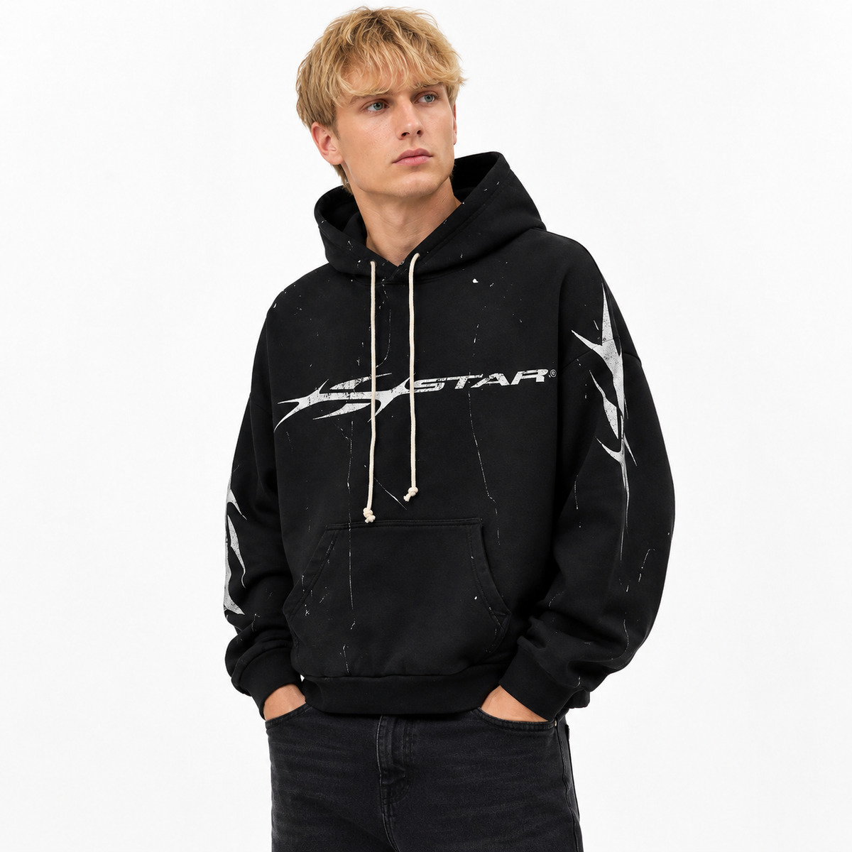 Hellstar Hstar Hoodie Black