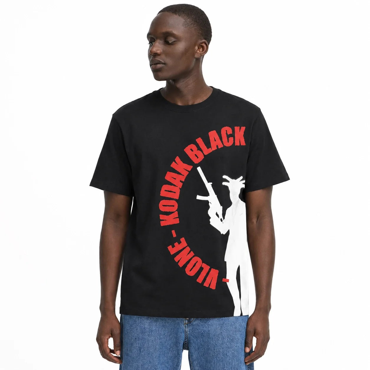 Kodak Black x Vlone Vulture T-shirt Black