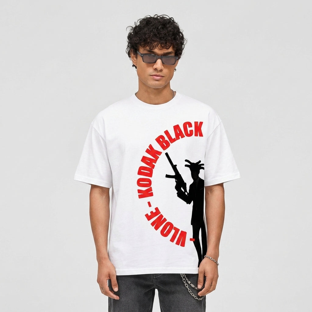 Kodak Black x Vlone Vulture T-shirt White