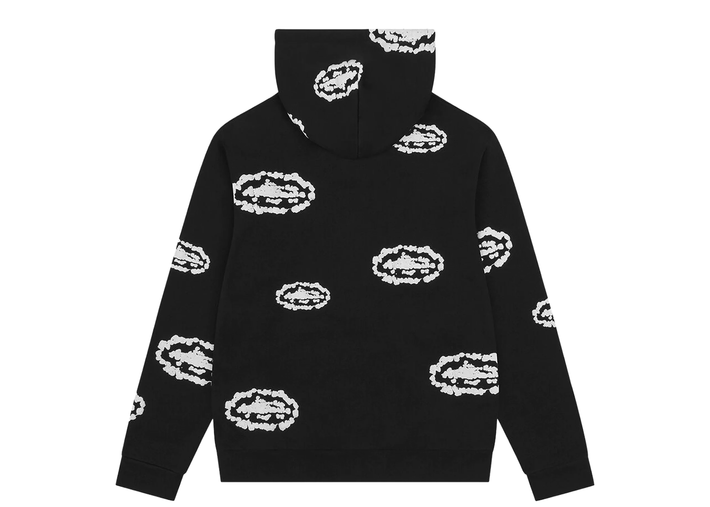 Denim Tears x Corteiz Cotton Wreath Zip Hoodie Black