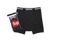 Supreme Hanes Boxer Briefs Black (4 Pack)