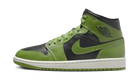 Air Jordan 1 Mid Altitude Green, Black/Sail/Altitude Green Heather (BQ6472-031)