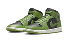 Air Jordan 1 Mid Altitude Green, Black/Sail/Altitude Green Heather (BQ6472-031)