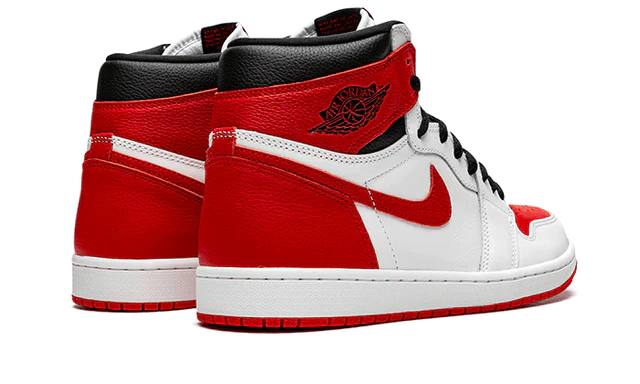 Air Jordan 1 Retro High OG Heritage, White/University Red-Black (555088-161 / 575441-161)