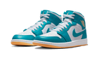 Air Jordan 1 Mid Aquatone, Aquatone/Celestial Gold/White (DQ8426-400 / DQ8423-400)