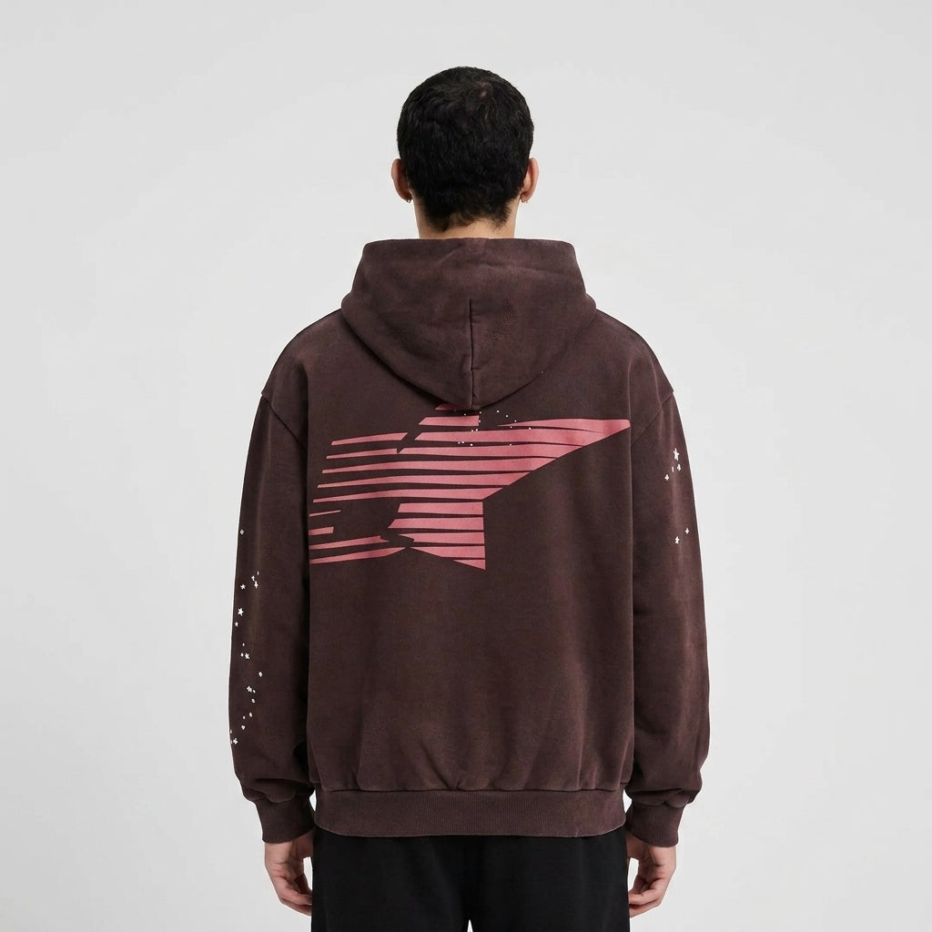 Sp5der Araignee Hoodie Brown