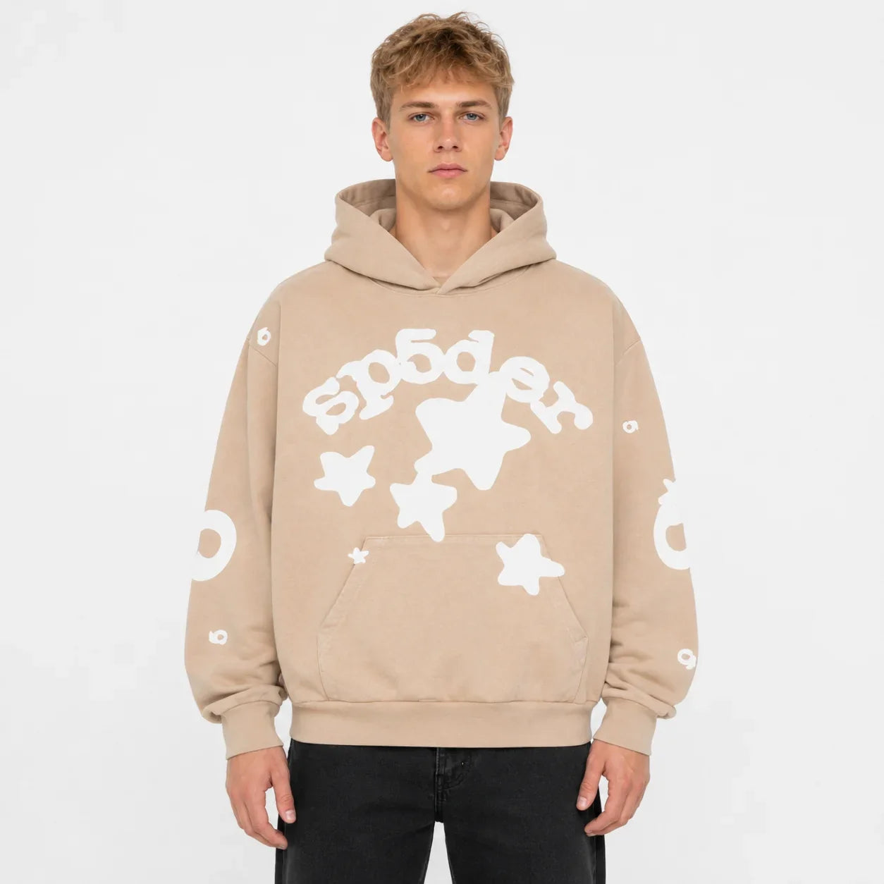 Sp5der Beluga Hoodie Sand