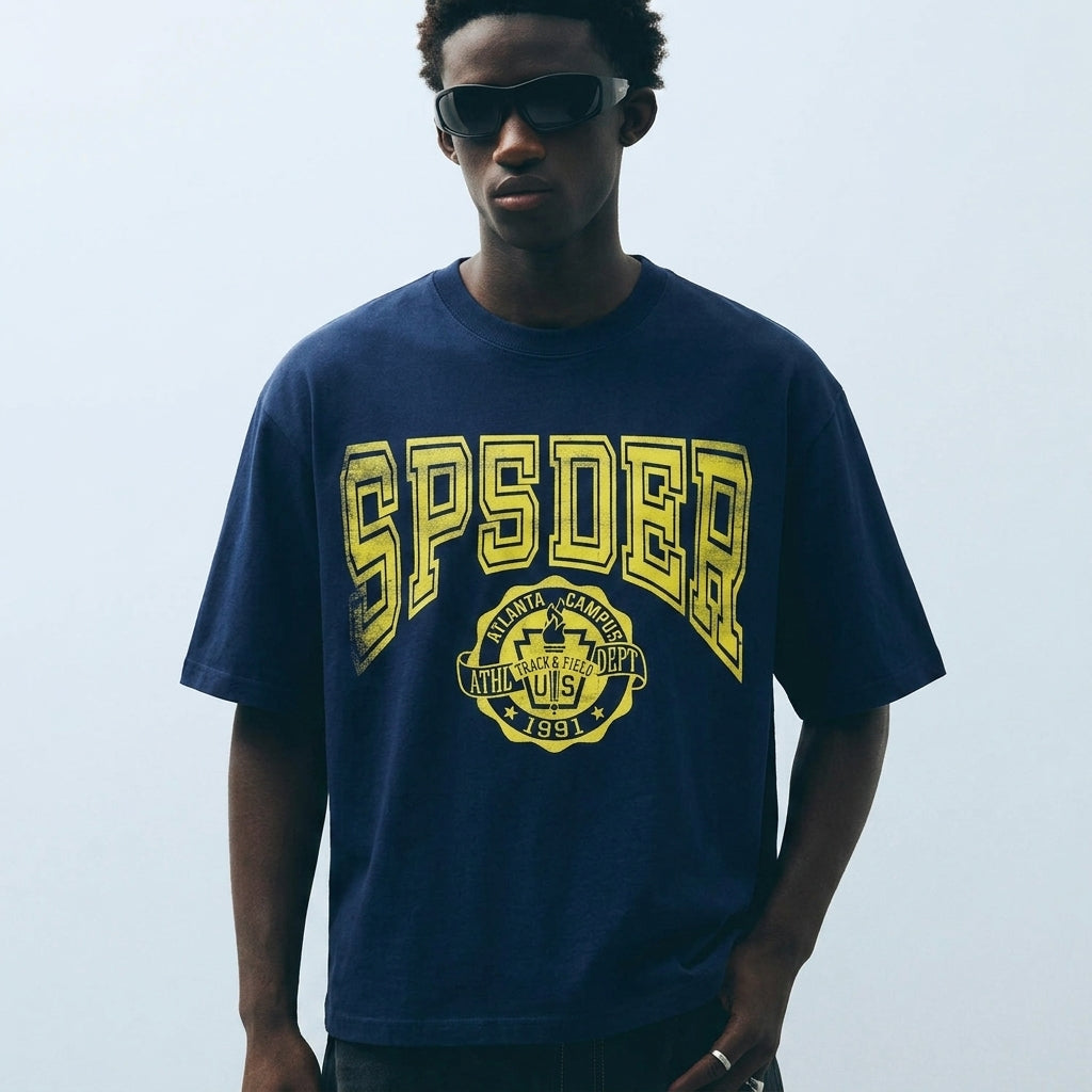 Sp5der Campus T-Shirt Dark Navy