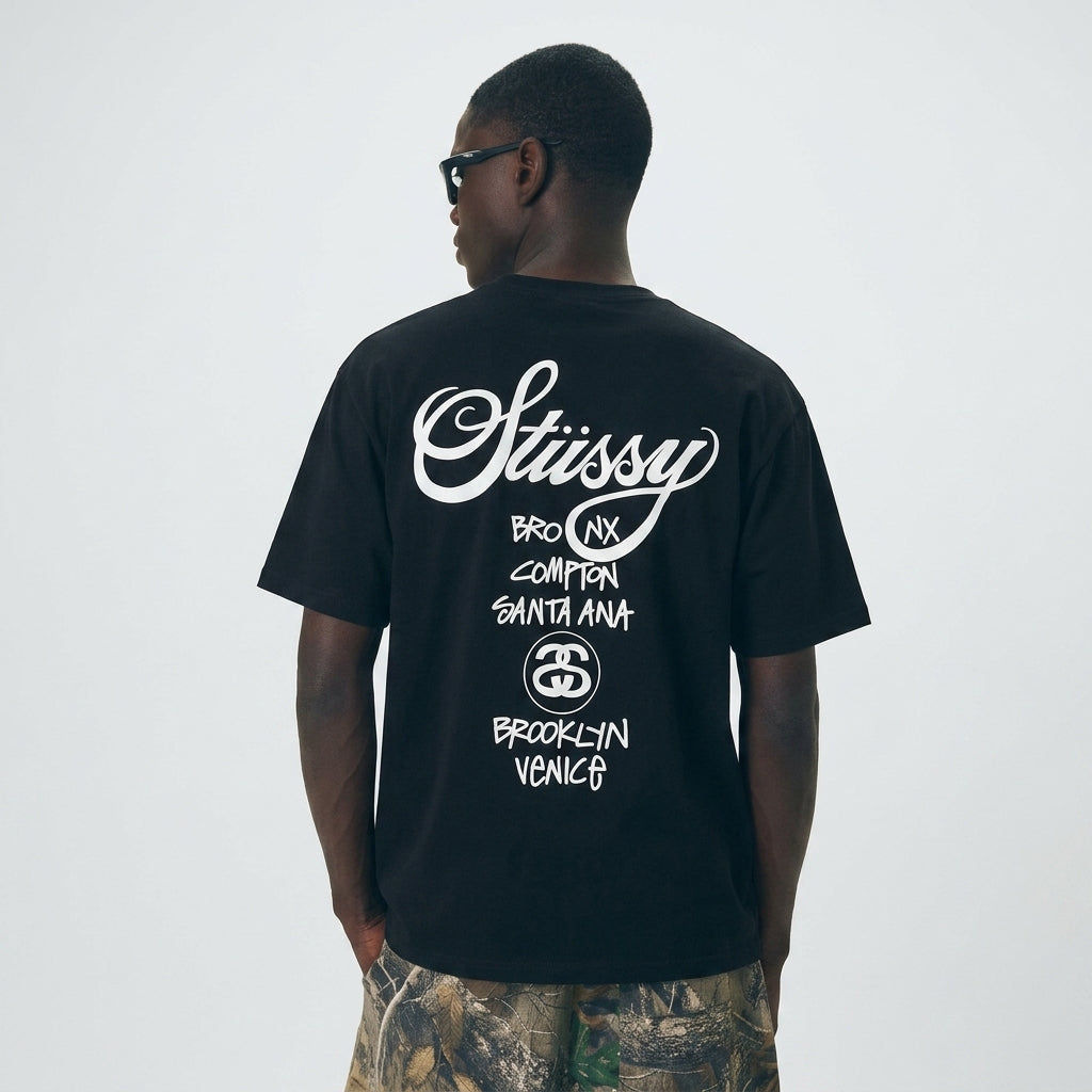 Stussy World Tour T-shirt Black