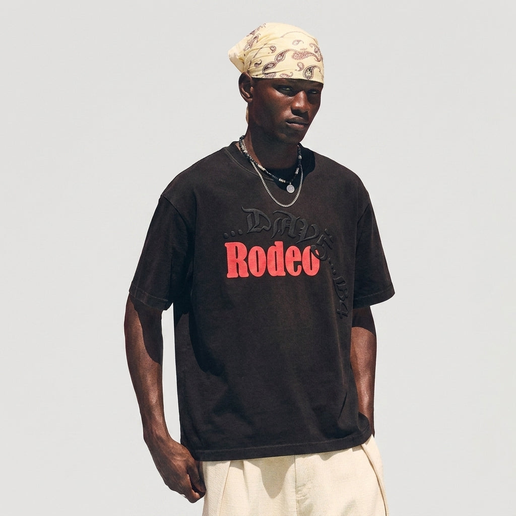 Travis Scott Cactus Jack x Sp5der Days Before Rodeo I T-Shirt Black