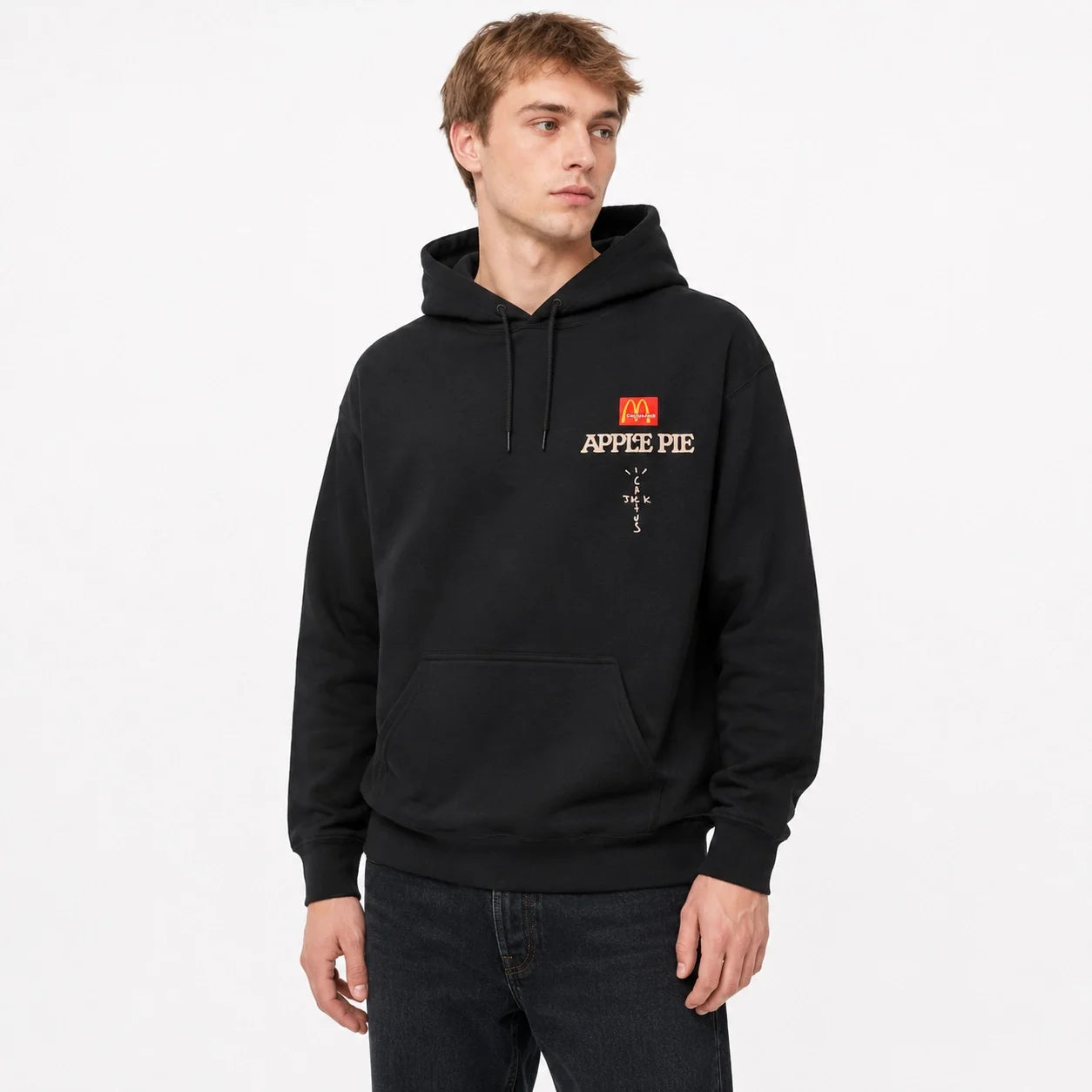 Travis Scott x McDonald's Apple Pie Hoodie Washed Black