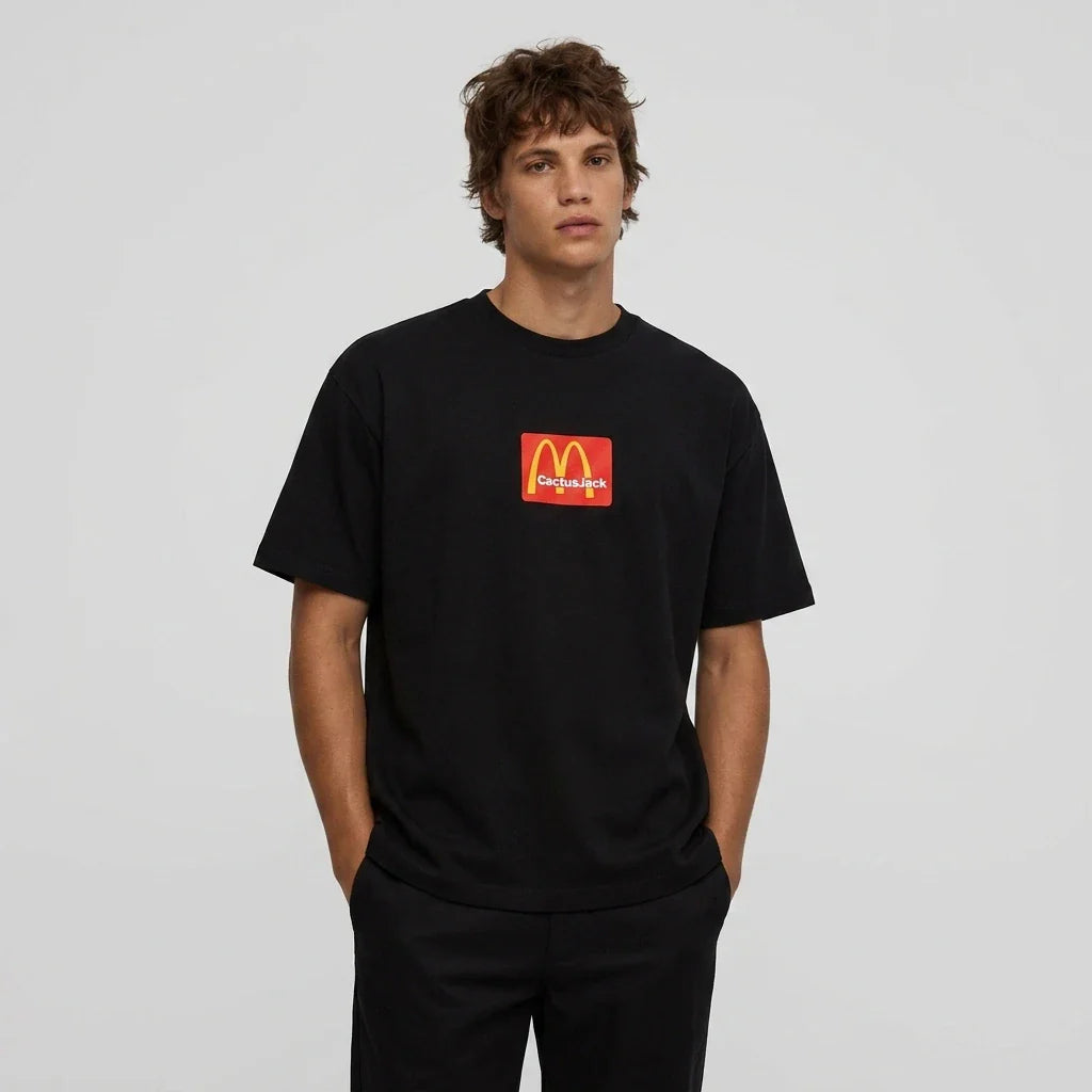 Travis Scott x McDonald's Sesame II T-Shirt Black/Red